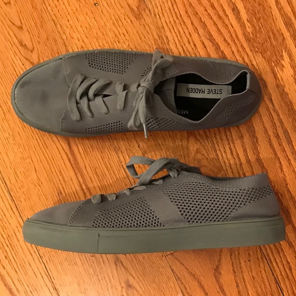 Steve Madden Mesh Sneakers, Gray - Picture 2 of 5